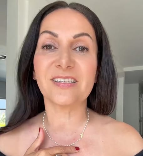 Customer wearing Cecilia & Grace jewelry