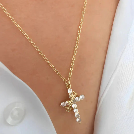 Crown Cross Necklace