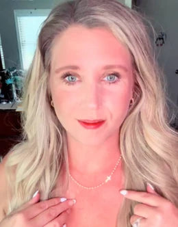 Customer wearing Cecilia & Grace jewelry