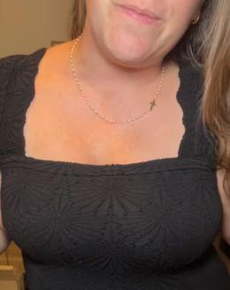 Customer wearing Cecilia & Grace jewelry